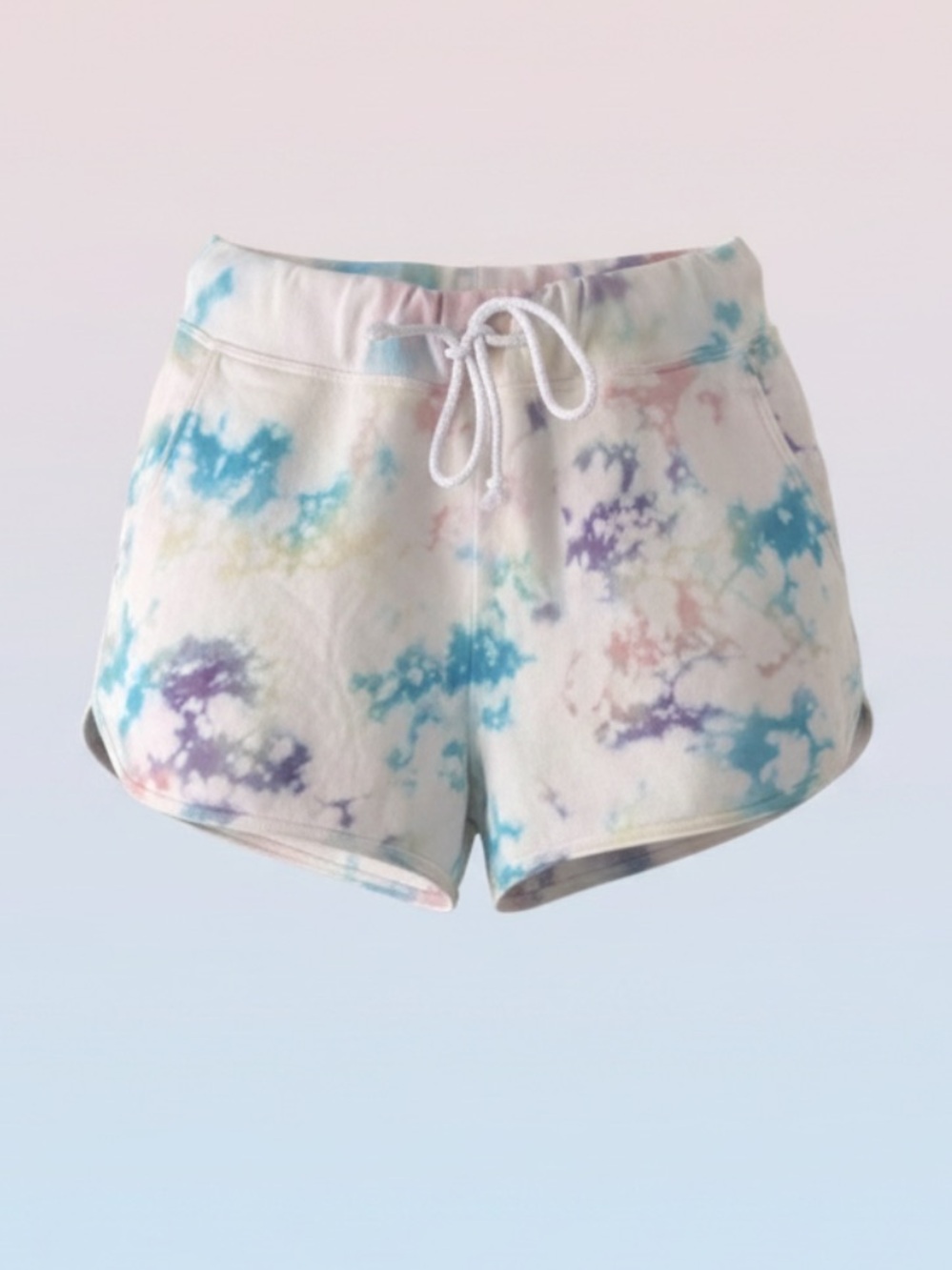 Daydreamer Women's Pastel Tie-Dye Athletic Shorts Size M